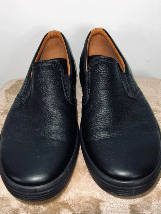 ECCO Black Leather Slip On Comfort Loafers - Men’s Size 41 main image 9